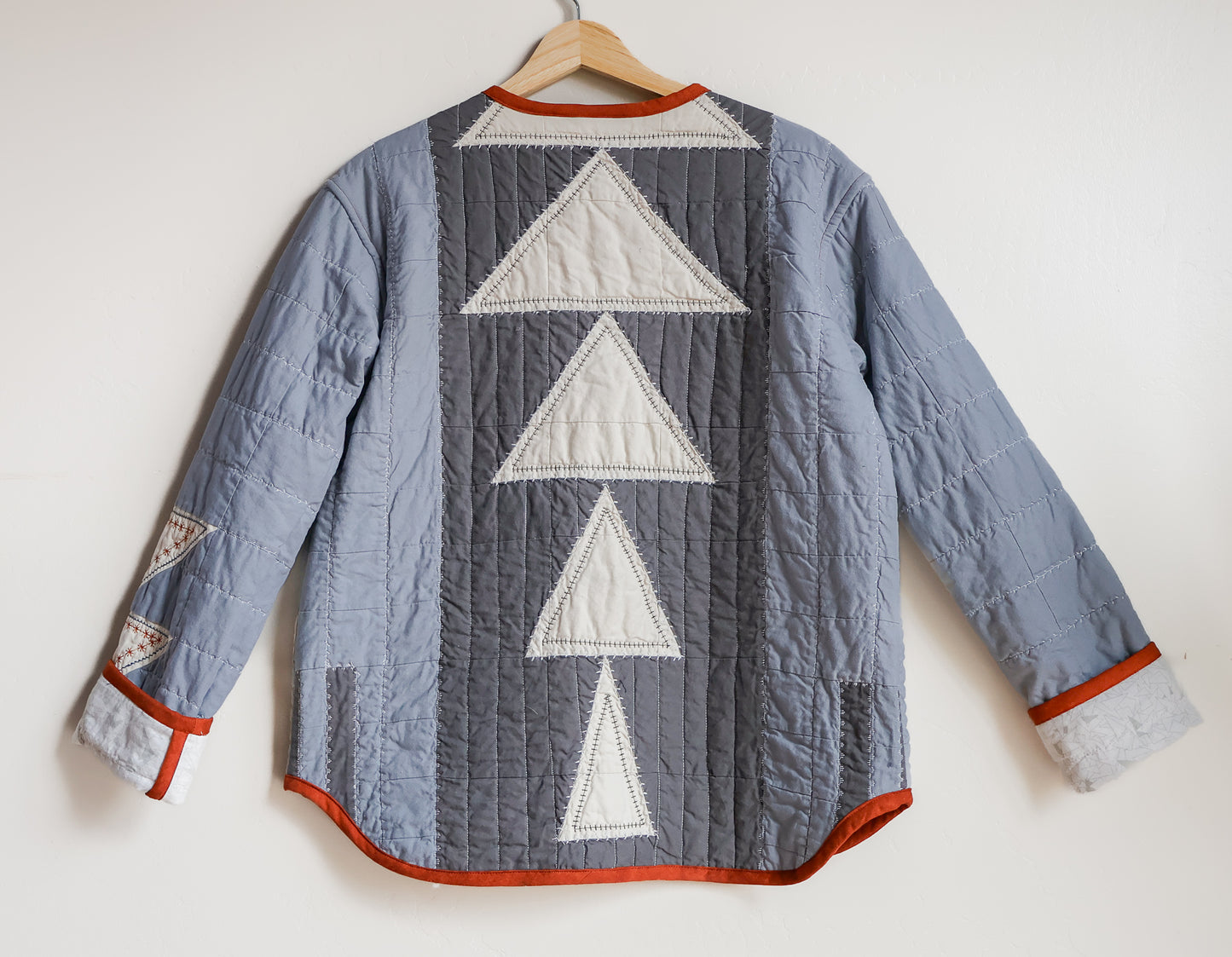 Alex Quilt Coat - Repurposed Embroidered Quilt - Small