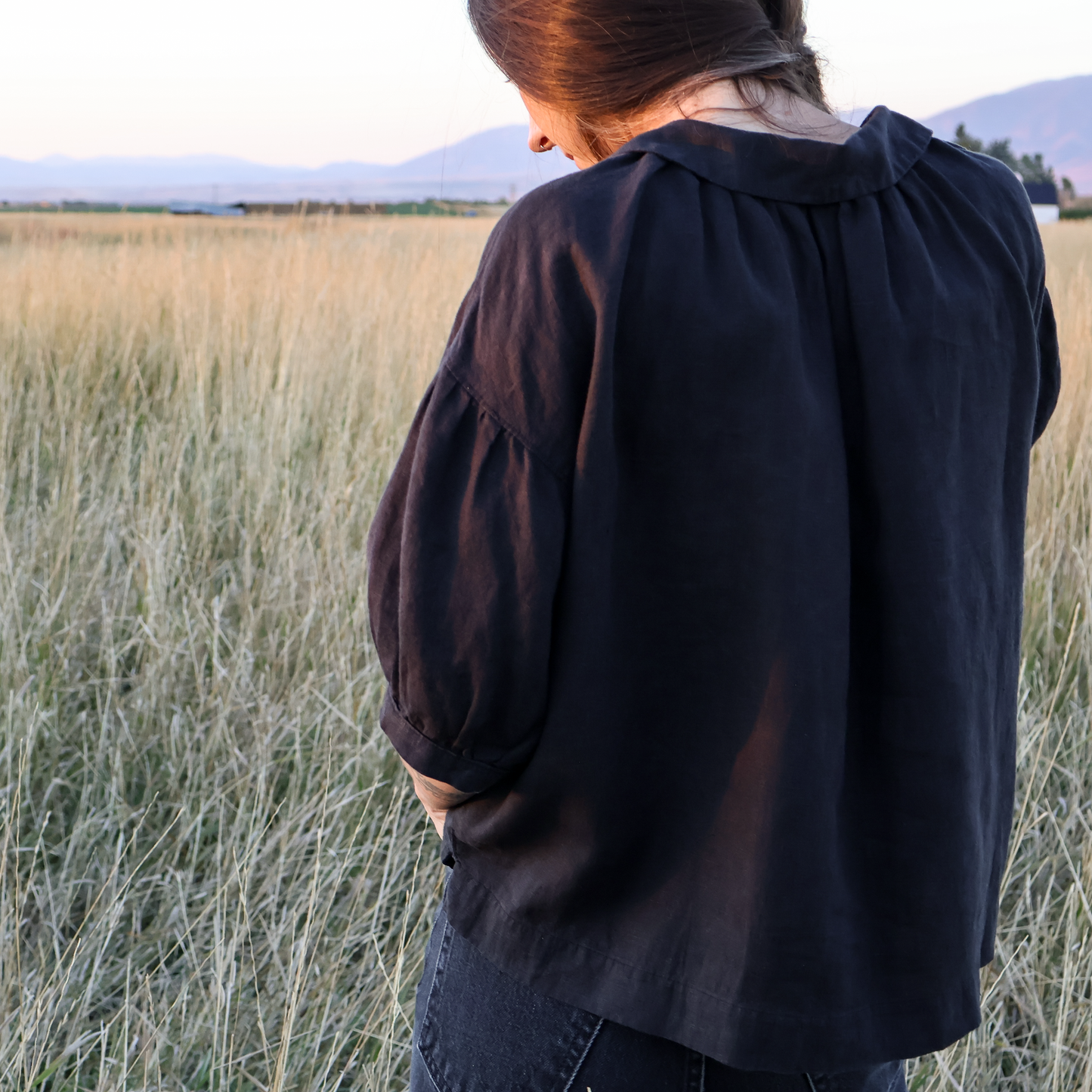 Broadlands Prairie Blouse - Black