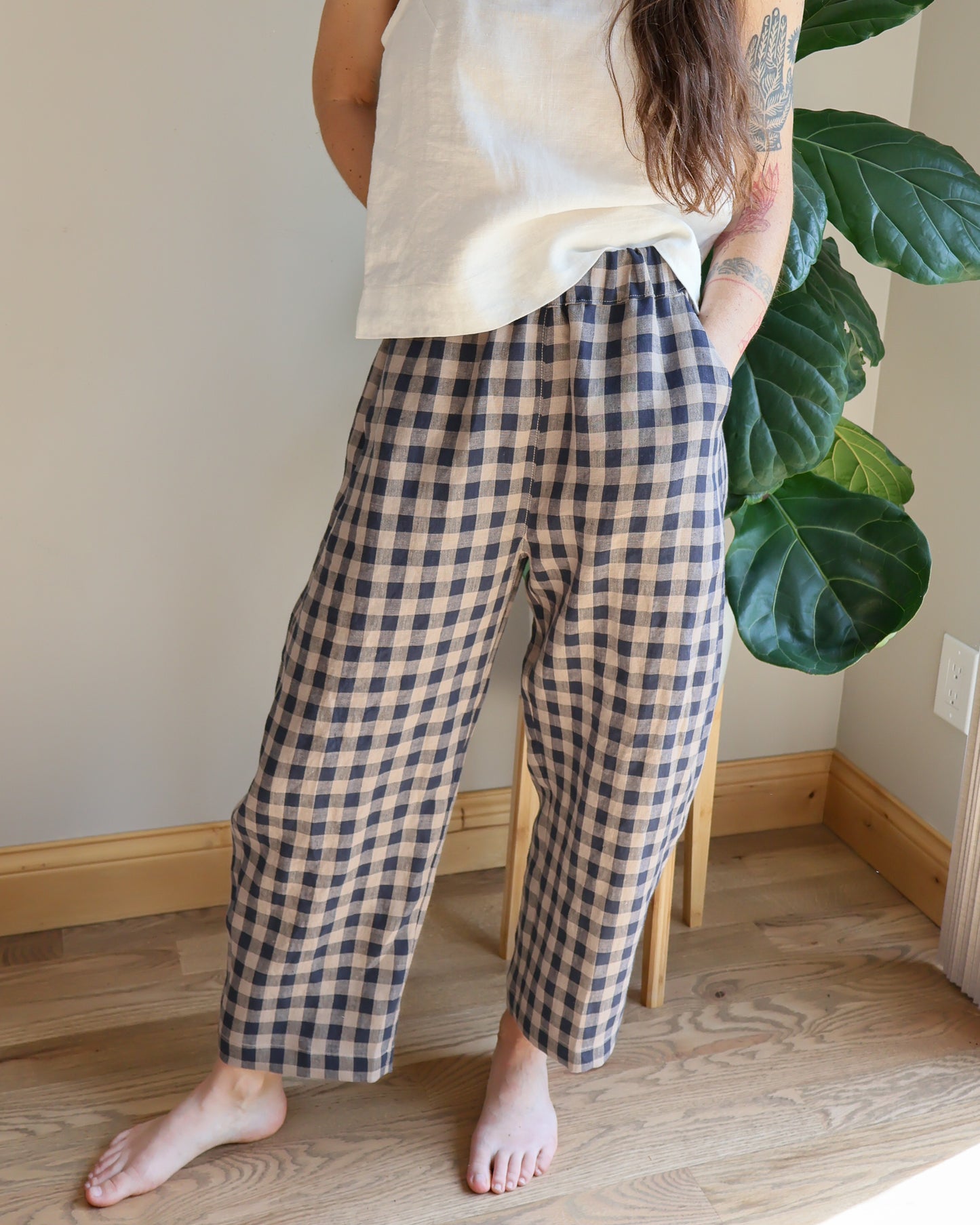 Easy Barrel Pant - Heritage Check