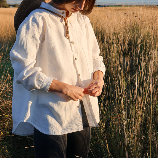 Harvest Linen Button-up White