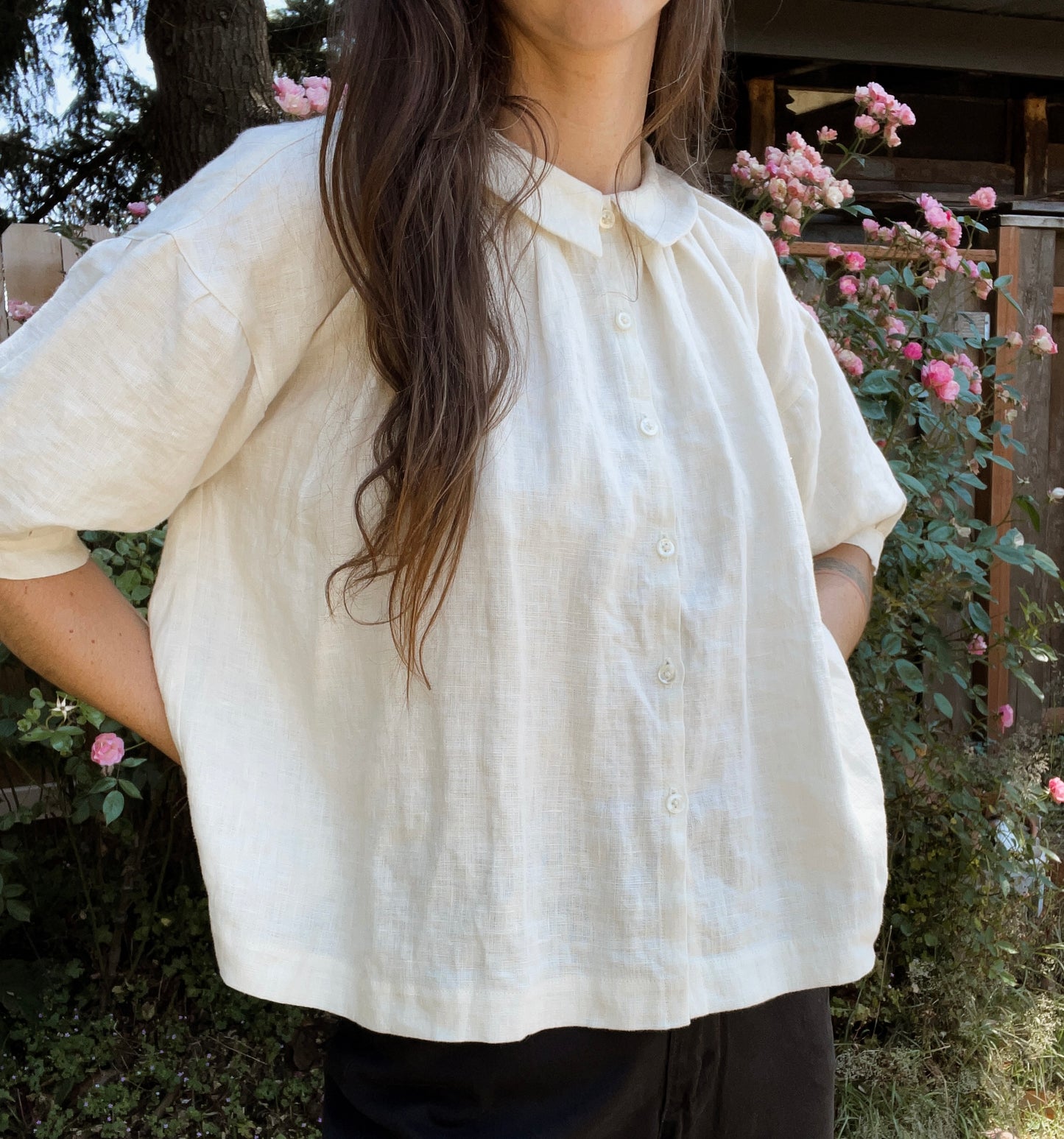 Broadlands Prairie Blouse Ivory