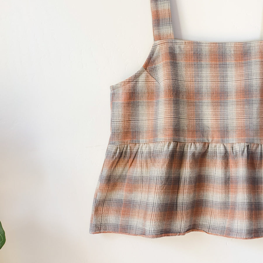 Sundown Crop Tank - Cotton Paid - Medium