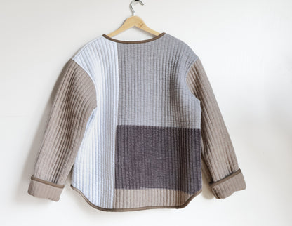 Alex Quilt Coat - Color Block -  Large