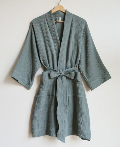 Organic Cotton Gauze Sage