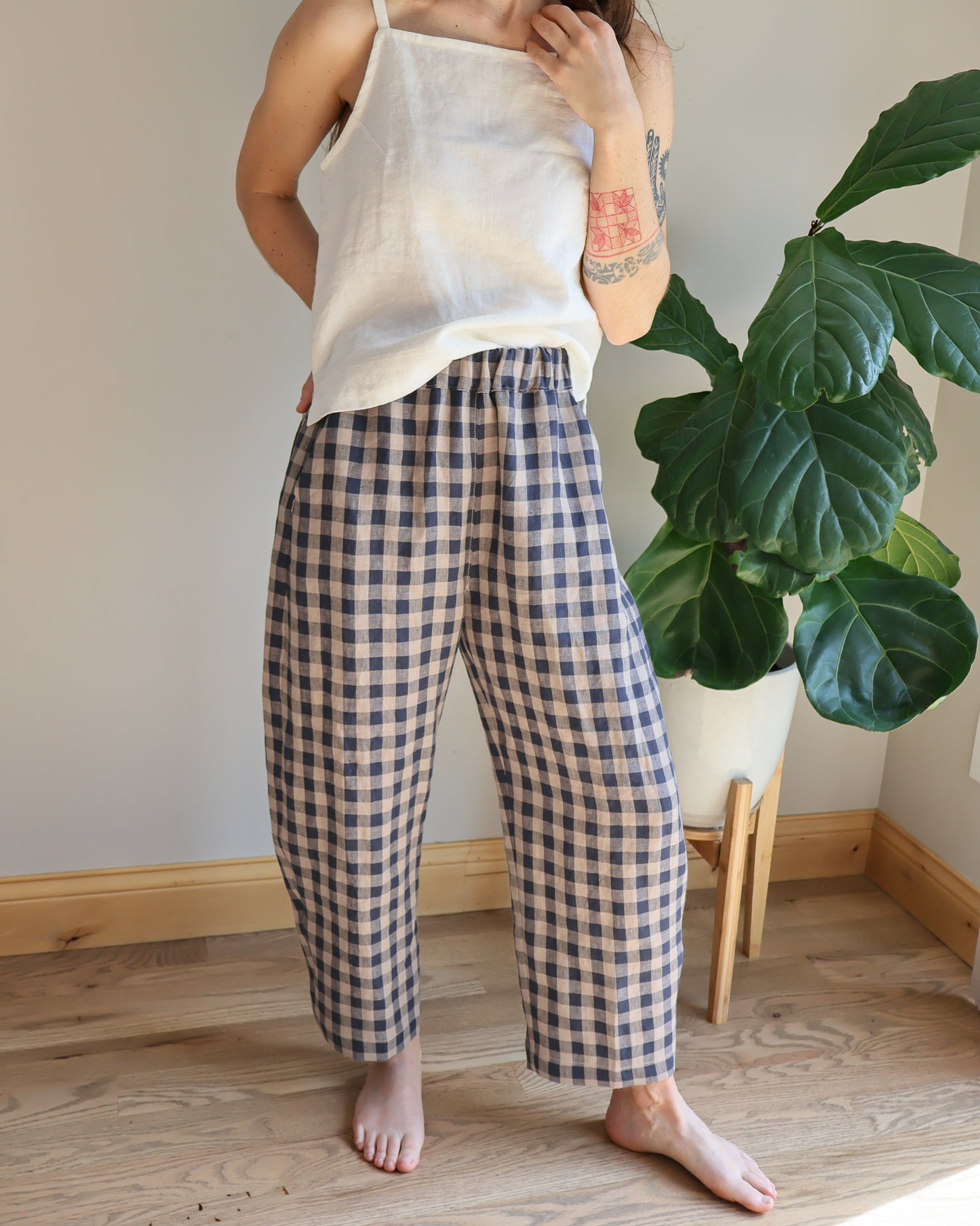 Easy Barrel Pant - Heritage Check