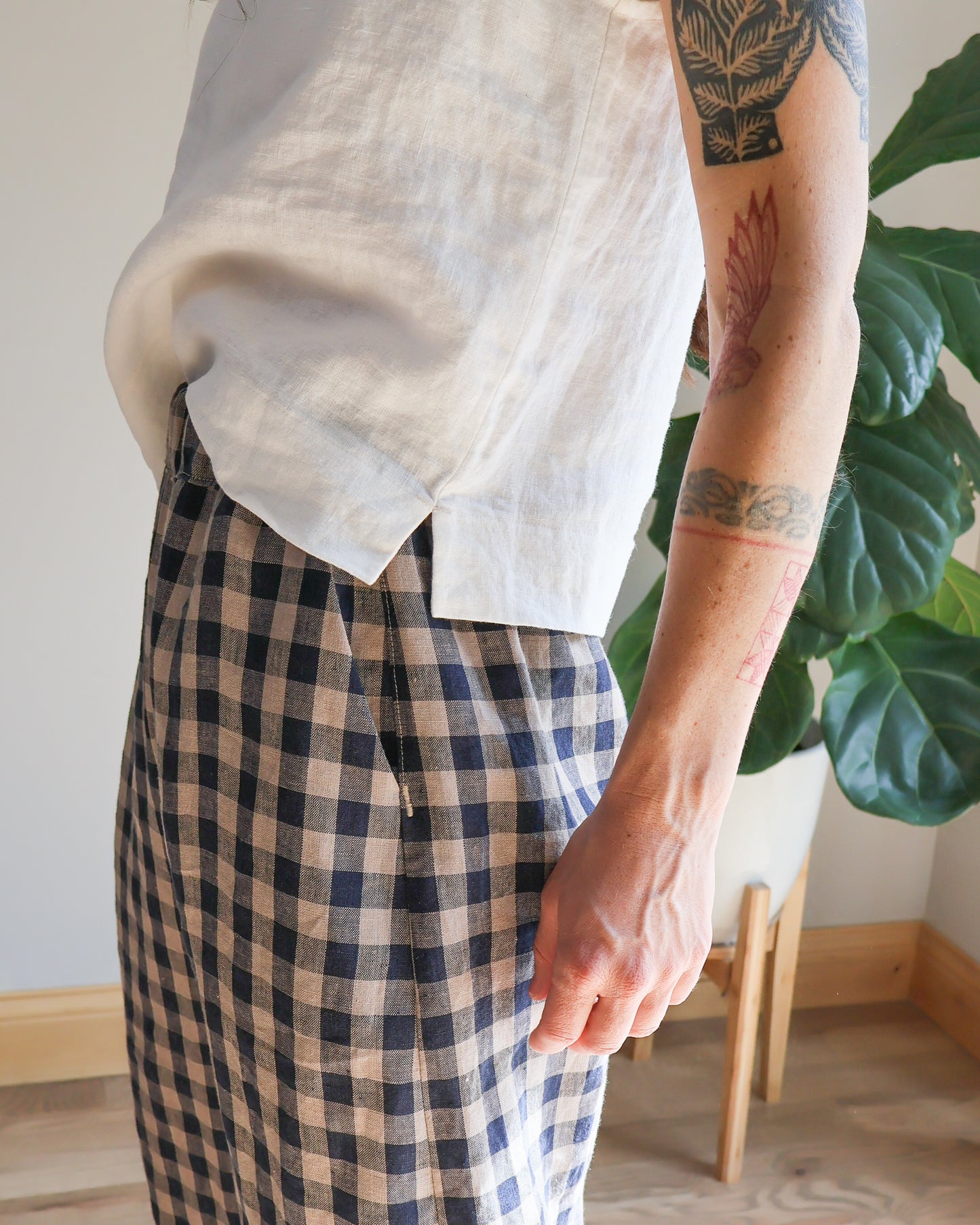 Easy Barrel Pant - Heritage Check