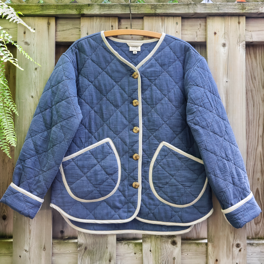 Alex Quilt Coat - Reclaimed Quilt - Indigo - Medium
