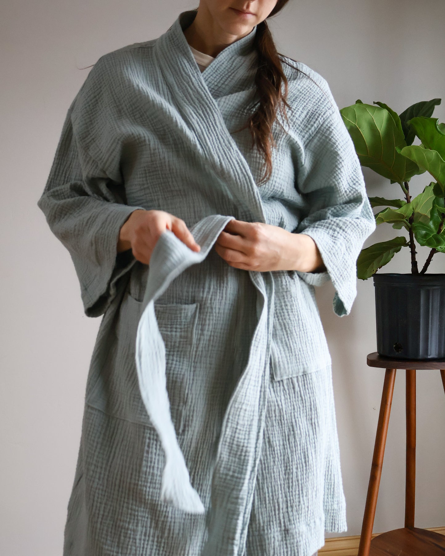 Organic Cotton Gauze Robe