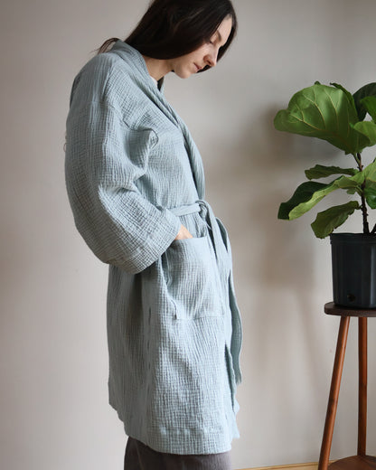 Organic Cotton Gauze Robe