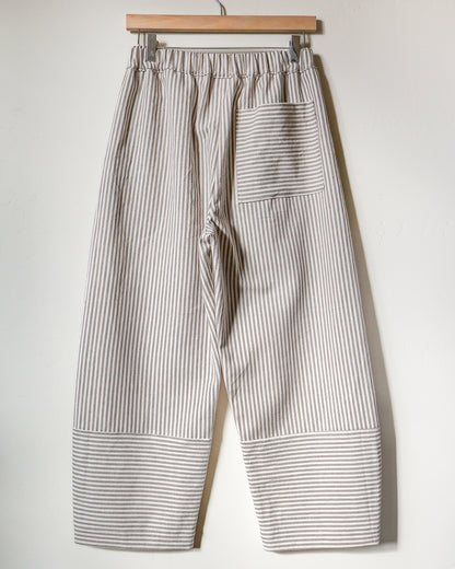 Utility Barrel Pant - Stone Stripe - PRE ORDER