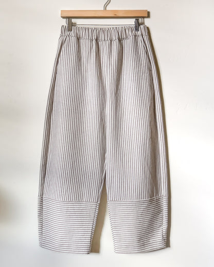 Utility Barrel Pant - Stone Stripe - PRE ORDER