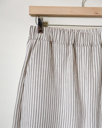 Utility Barrel Pant - Stone Stripe - PRE ORDER