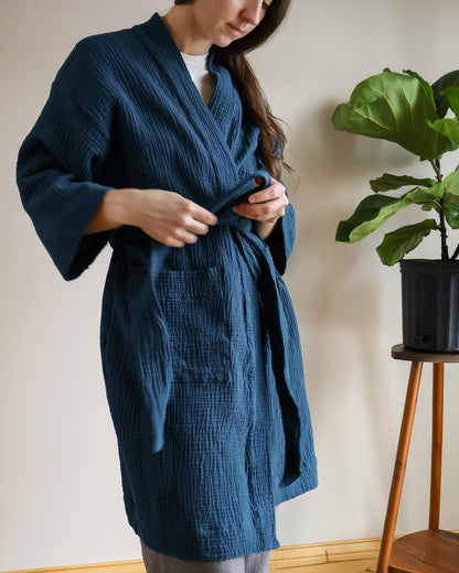 Organic Cotton Gauze Robe