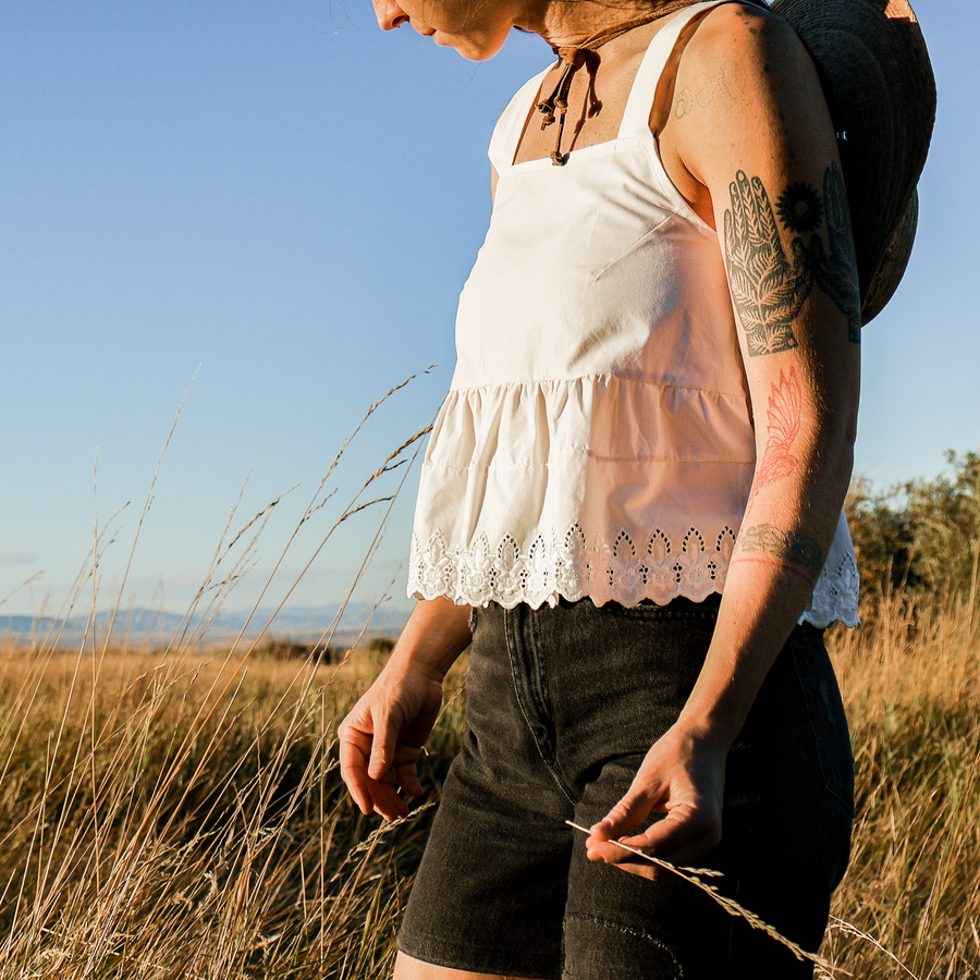 Sundown Crop Tank - Reclaimed Sheet - Small